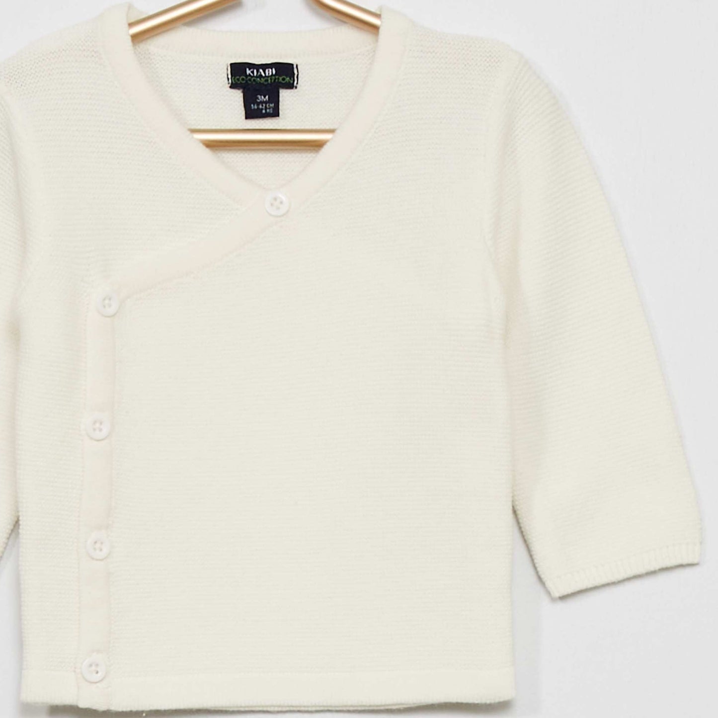 Pull en maille point mousse Blanc