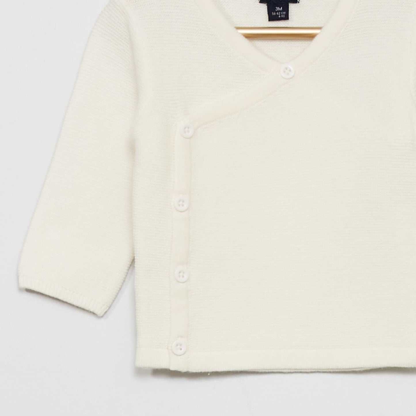 Pull en maille point mousse Blanc