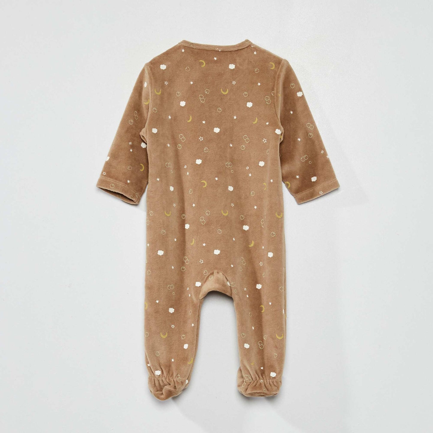 Pyjama en velours imprim 'espace' Marron