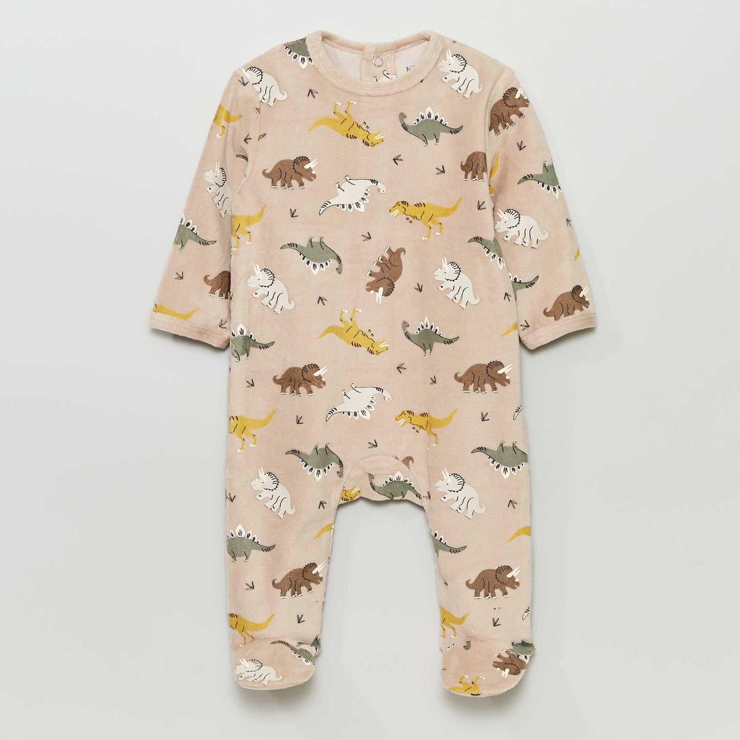 Pyjama en velours Marron 'dino'