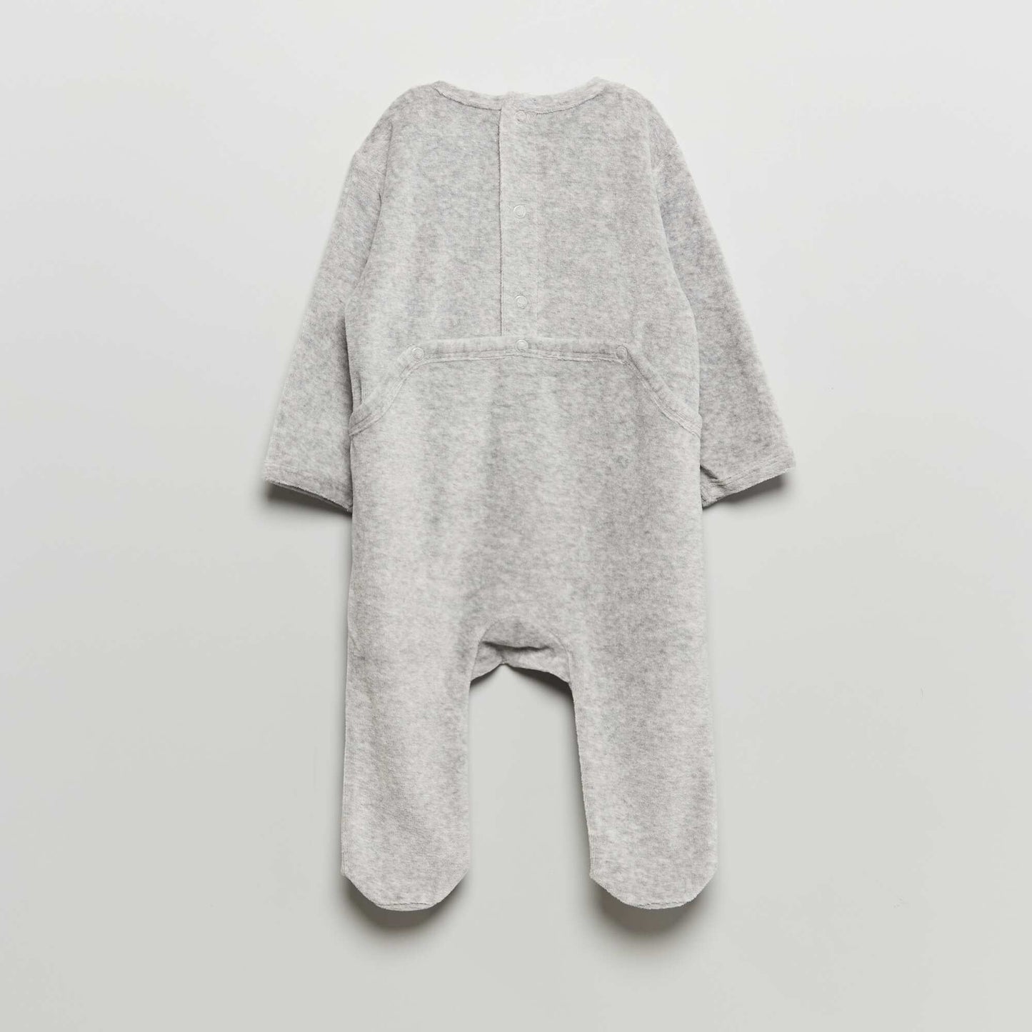 Pyjama en velours Gris 'h ros'