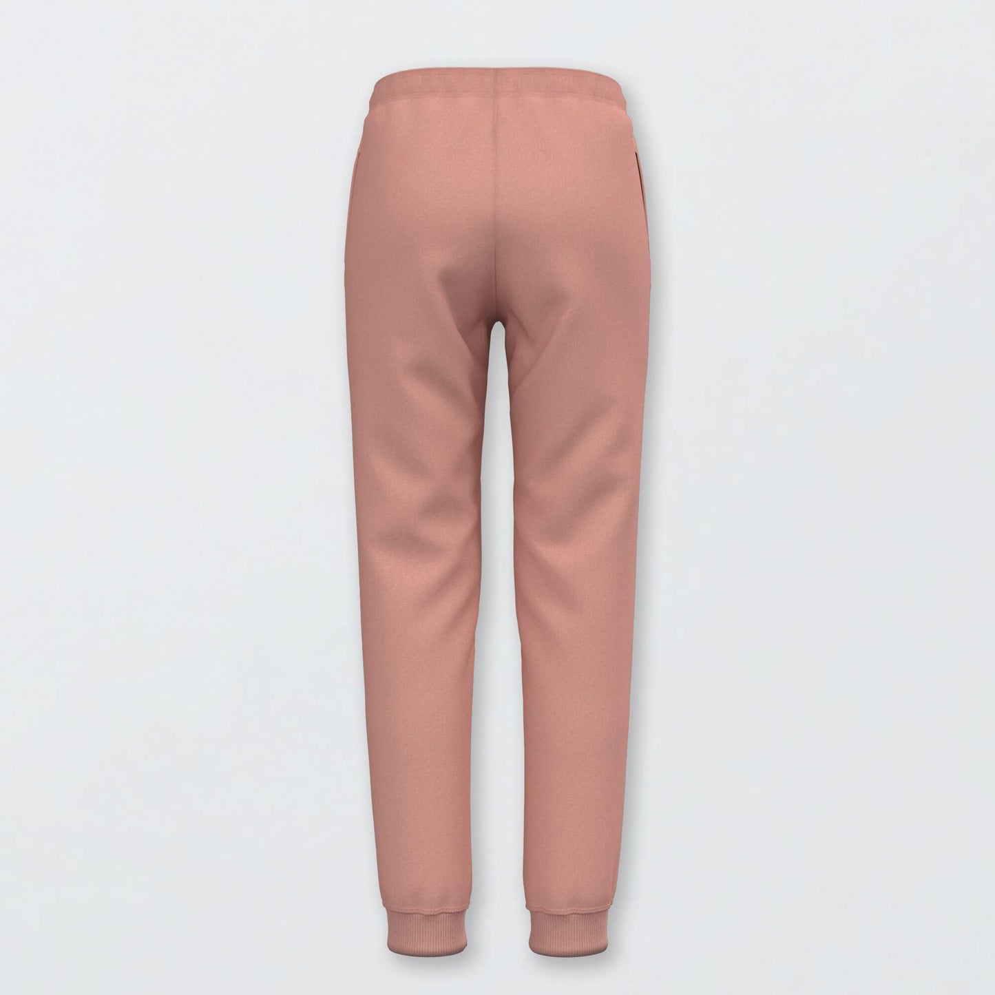 Jogging molletonn e taille lastiqu e Vieux rose