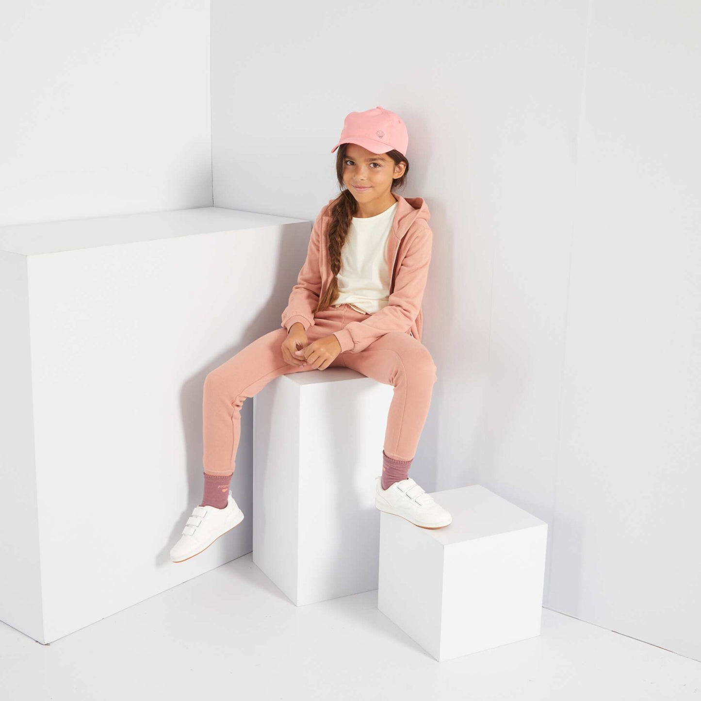 Veste capuche rose