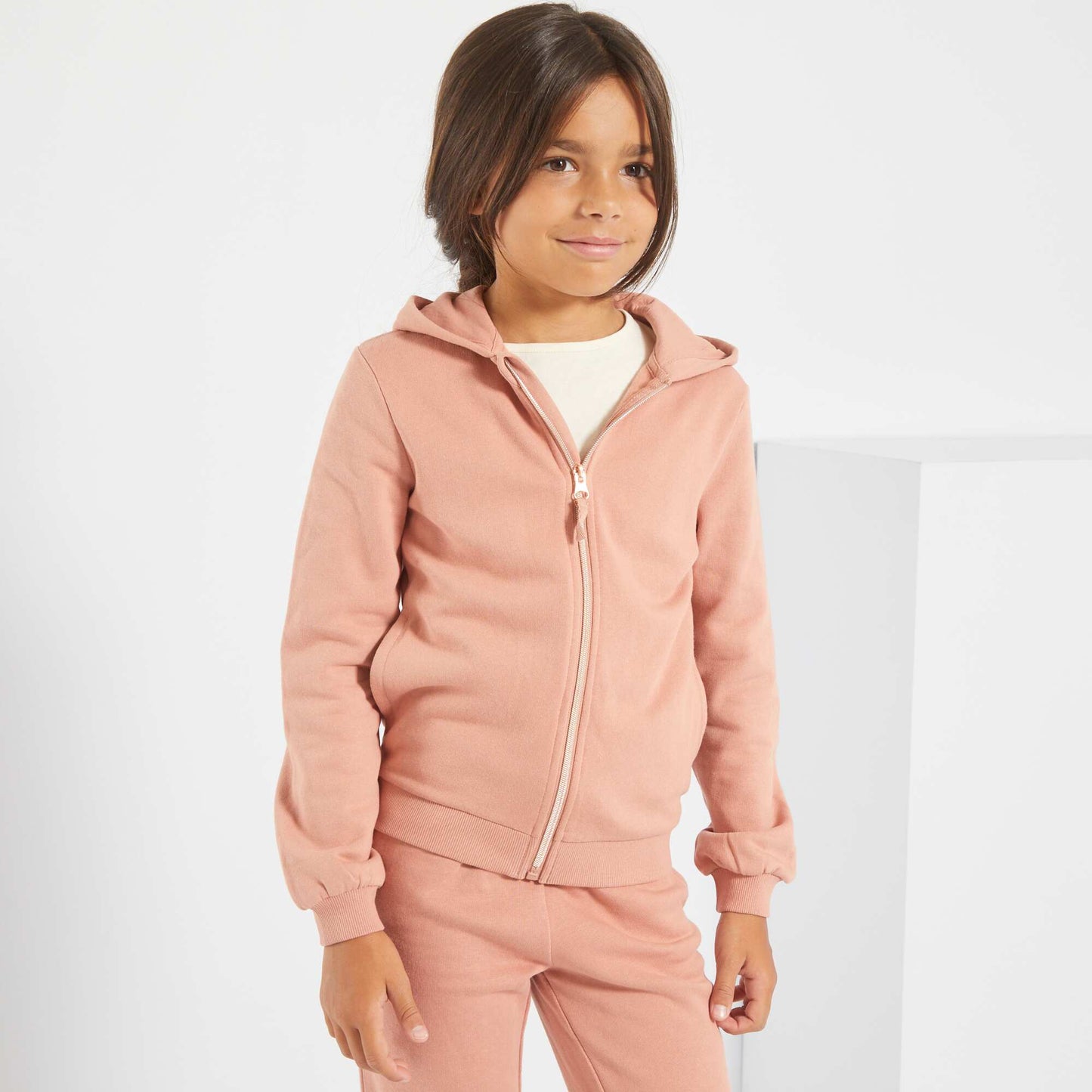 Veste capuche rose