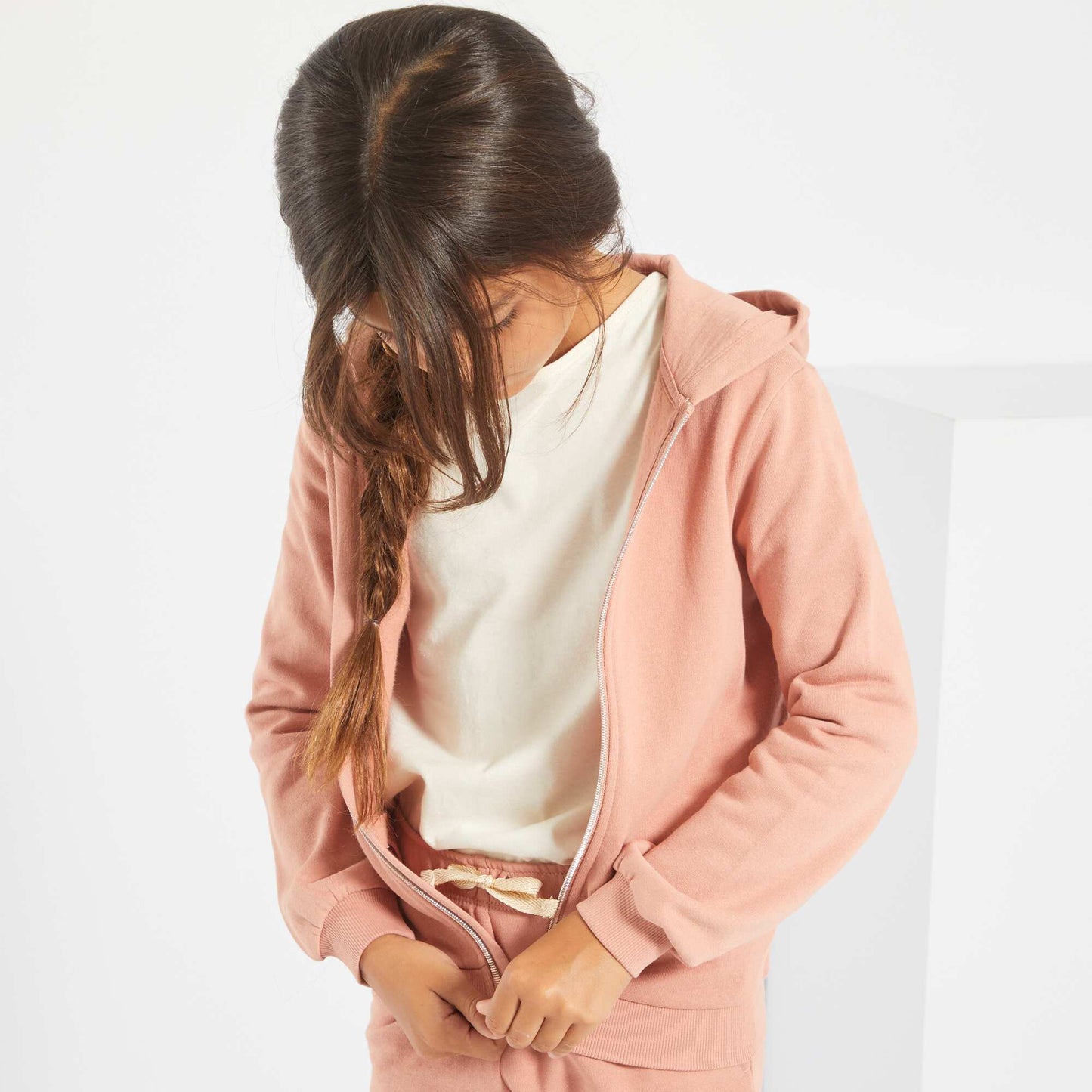 Veste capuche rose