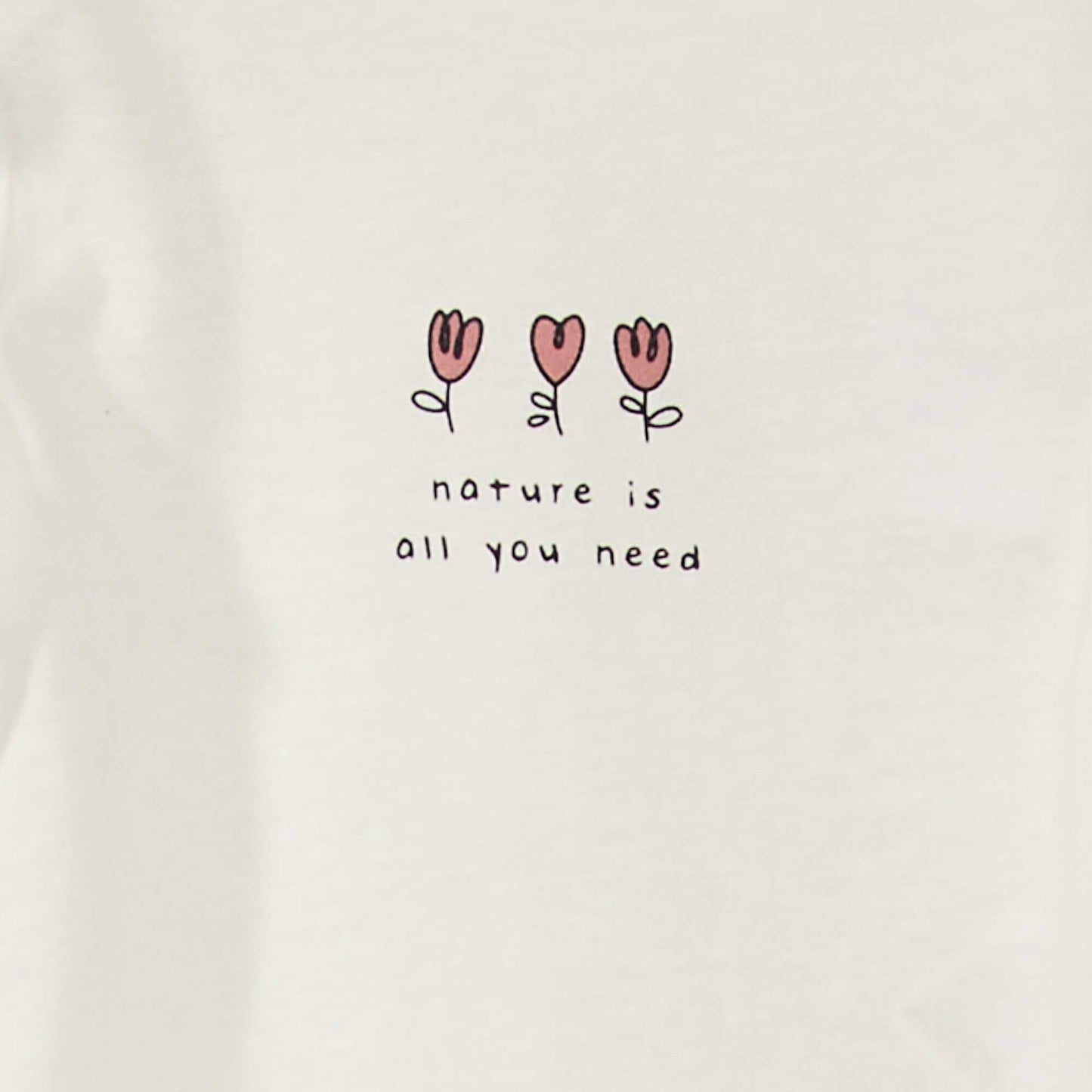 T-shirt col rond Blanc