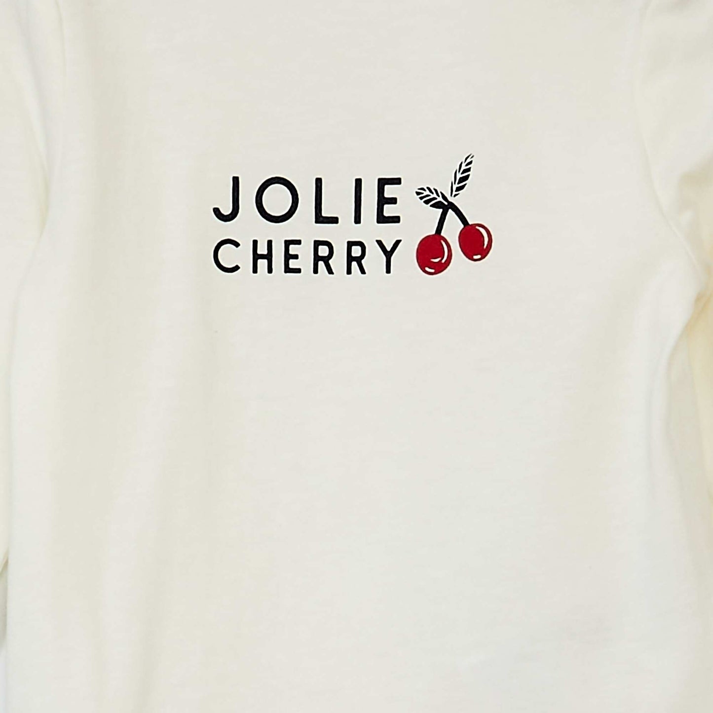 T-shirt manches longues imprim Blanc