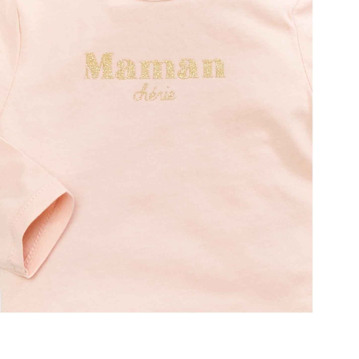 T-Shirt manches longues imprim Rose