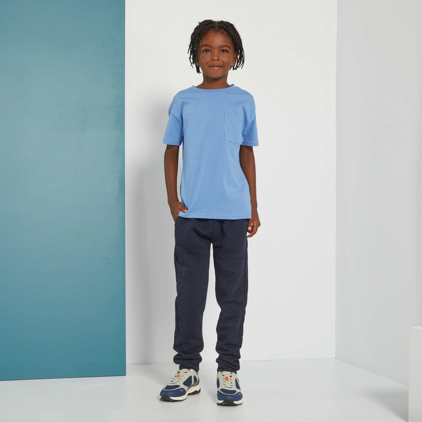 Pantalon en molleton bleu marine