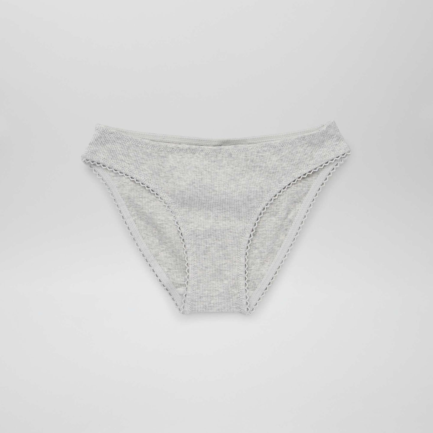 Culotte en maille c tel e - Lot de 2 gris