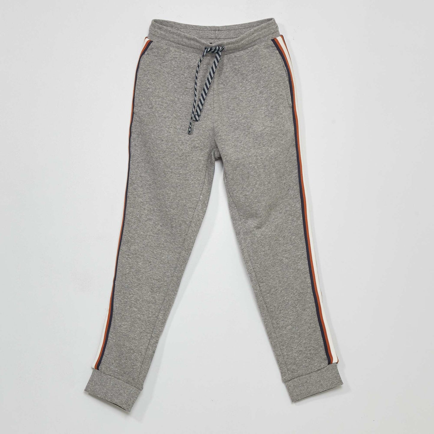 Pantalon de jogging avec bandes contrastantes Gris