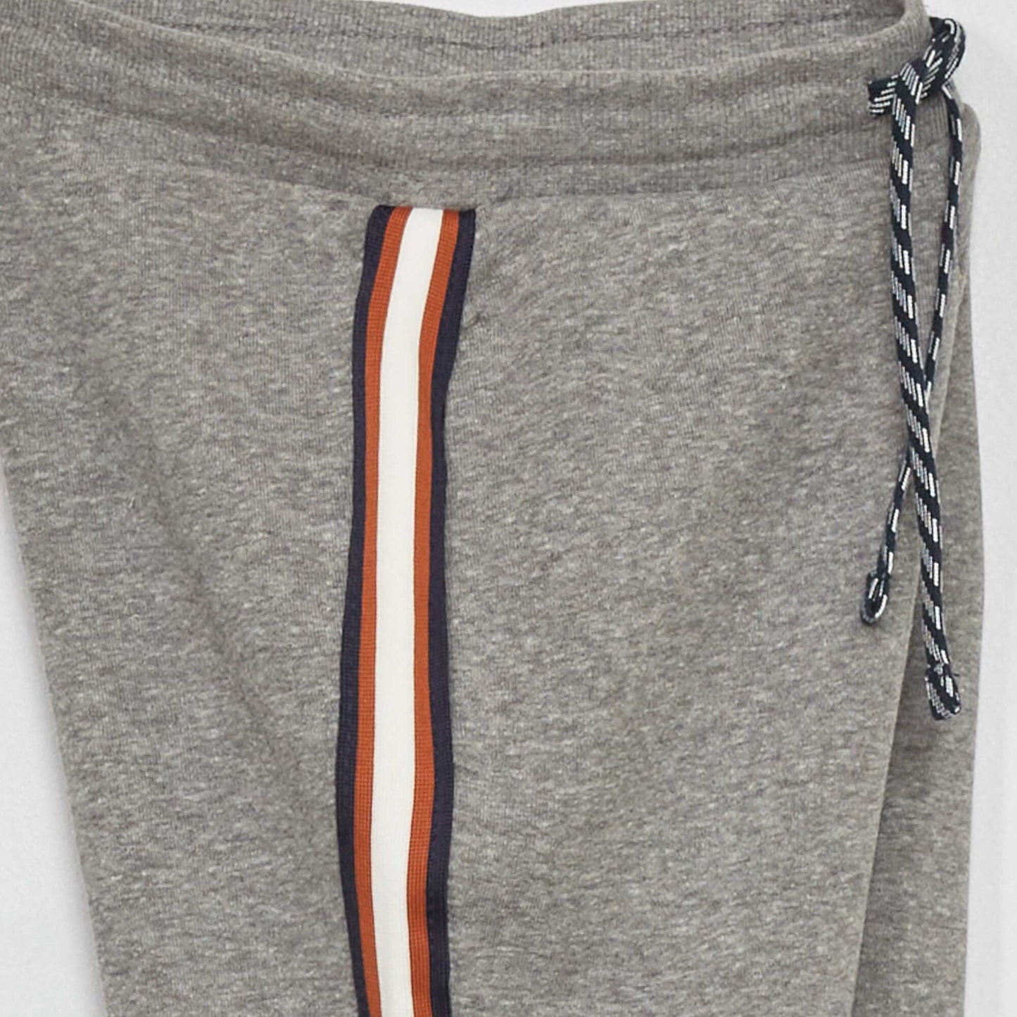 Pantalon de jogging avec bandes contrastantes Gris