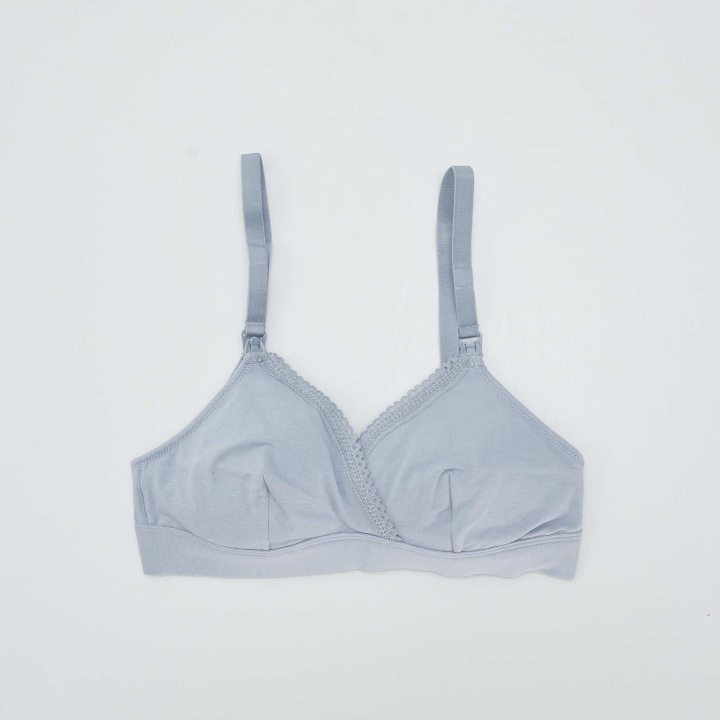 Lot de 2 soutiens-gorge d'allaitement en coton Bleu