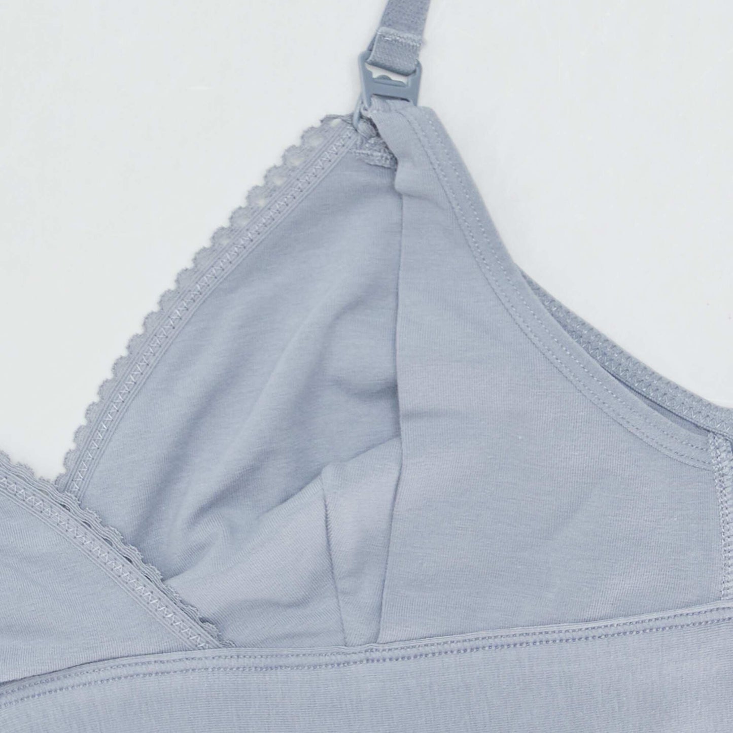 Lot de 2 soutiens-gorge d'allaitement en coton Bleu