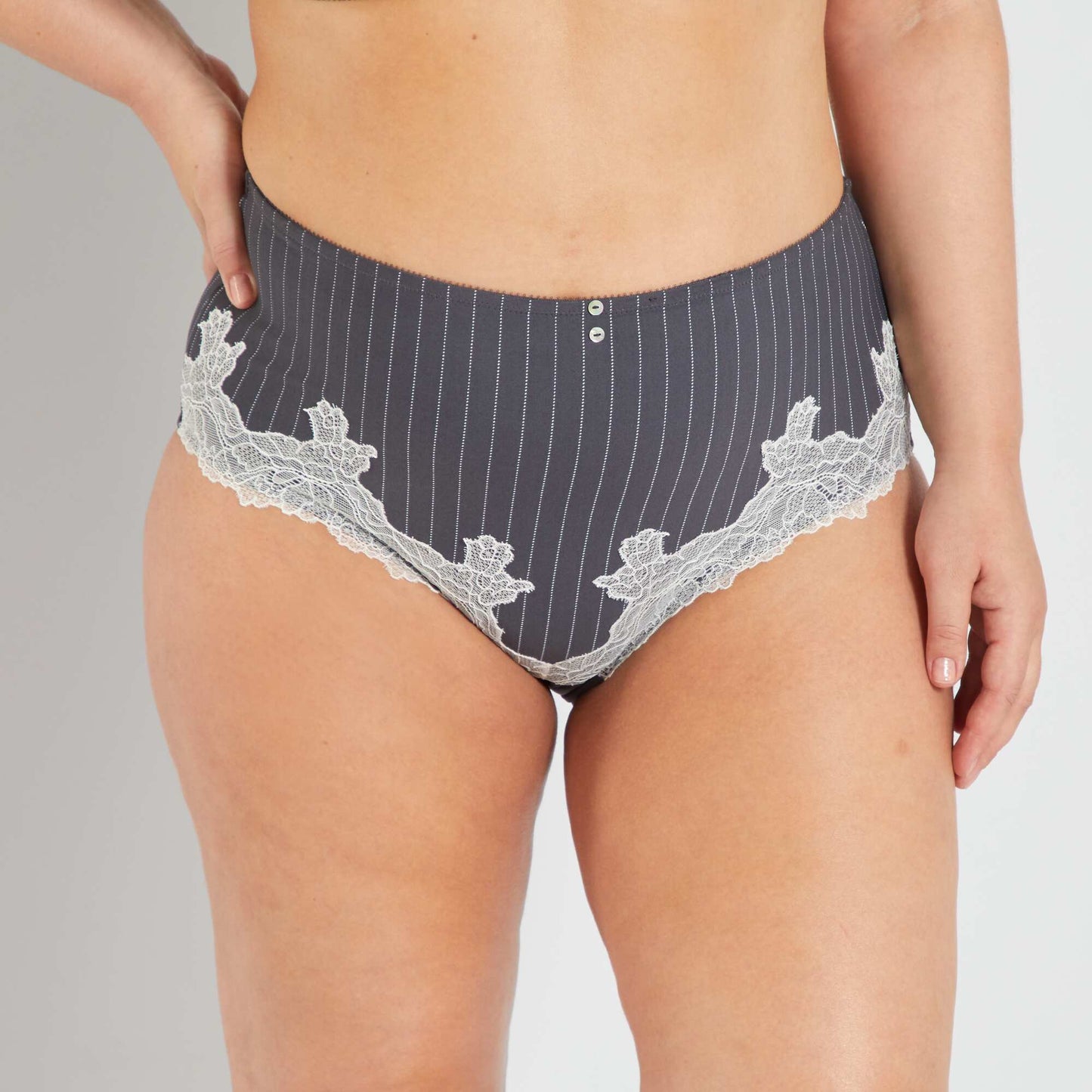 Culotte microfibre gris fonc