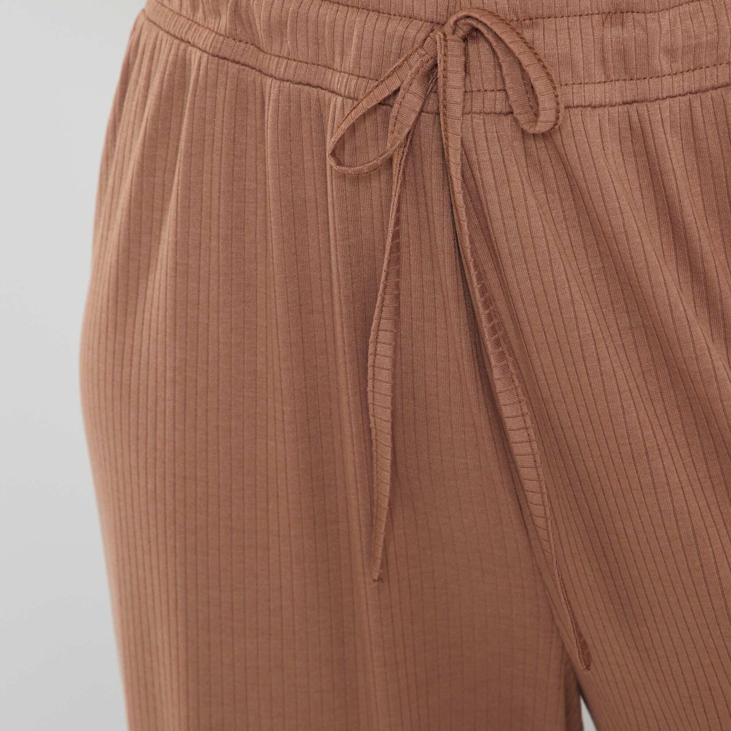 Pantalon de pyjama fluide Brun
