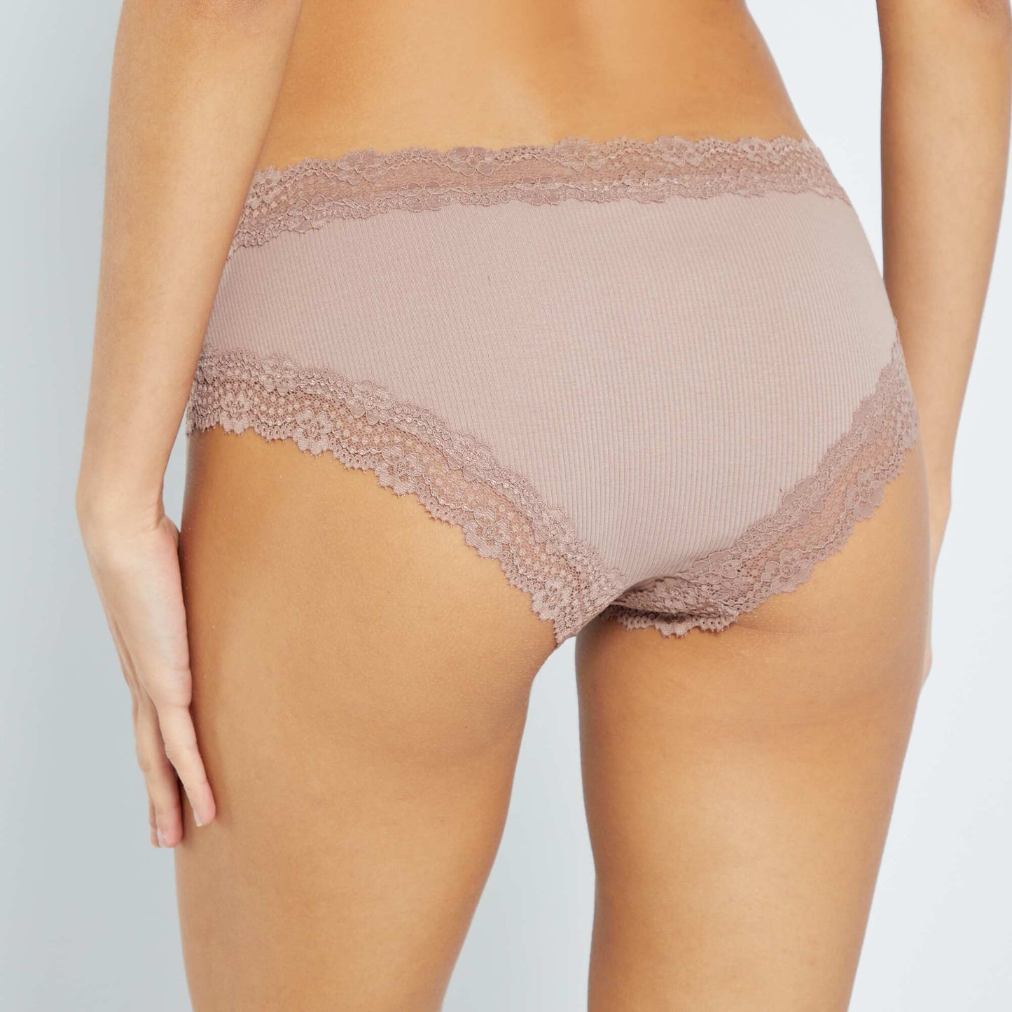 Lot de 3 shorties fines c tes cru/brun/prune