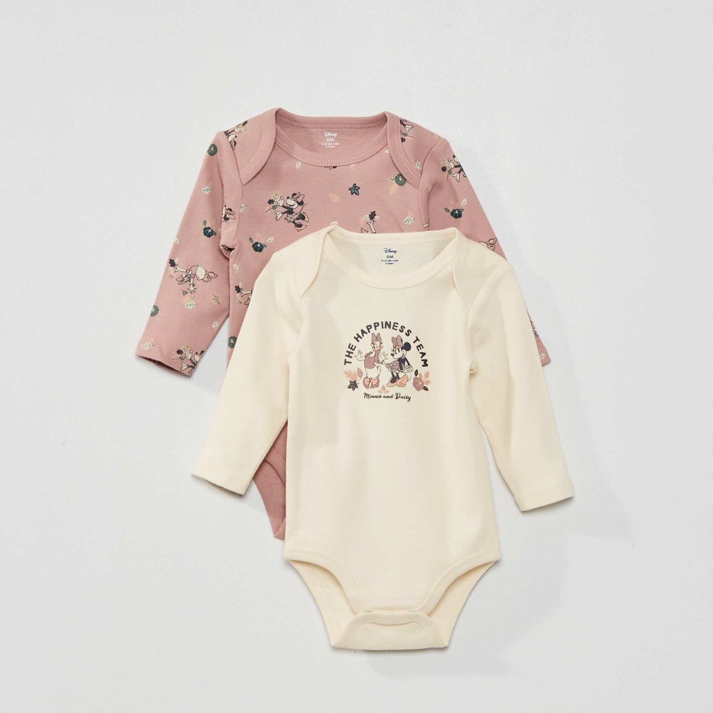 Bodies 'Disney' en jersey - Lot de 2 Rose 'Minnie'