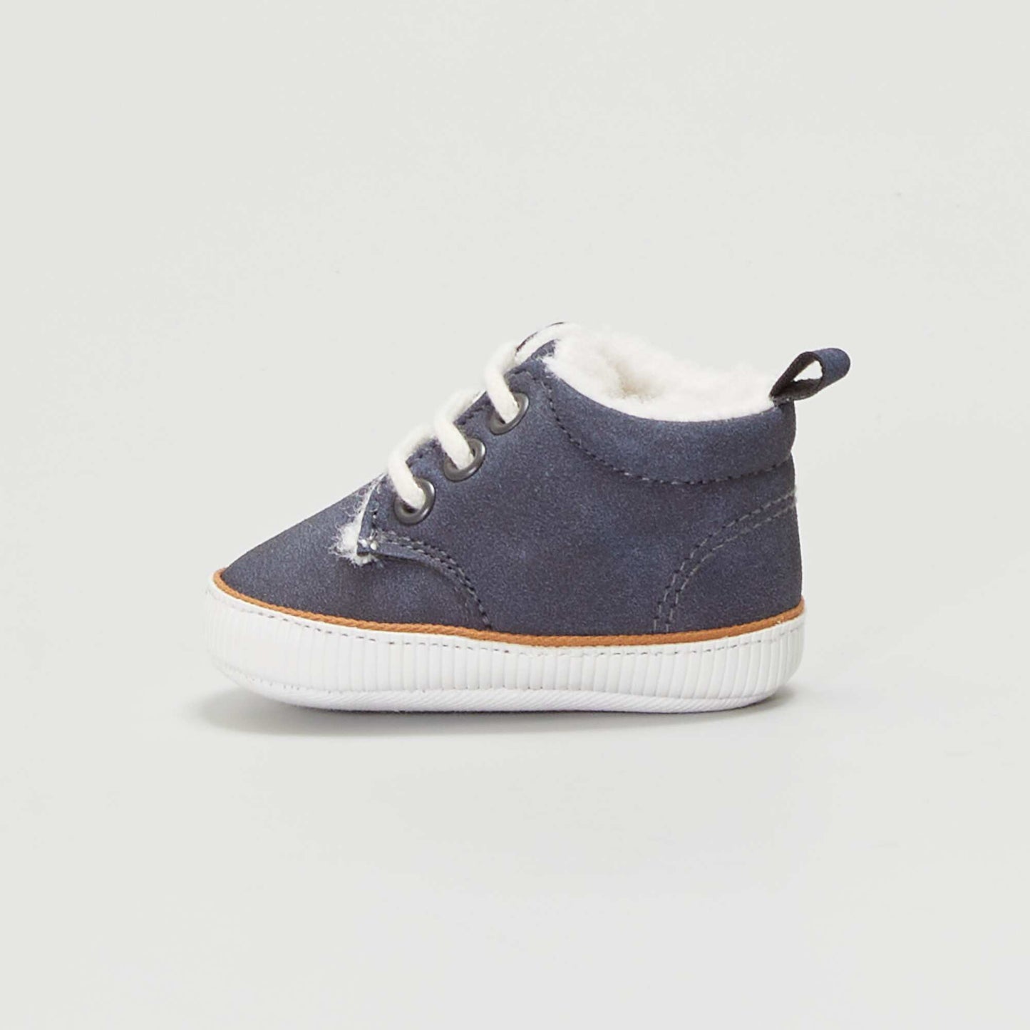 Baskets montantes fourr es bleu marine