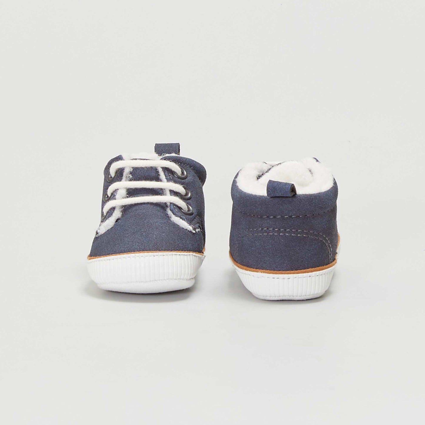 Baskets montantes fourr es bleu marine