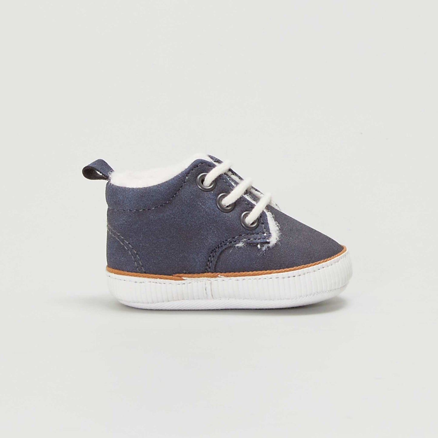 Baskets montantes fourr es bleu marine