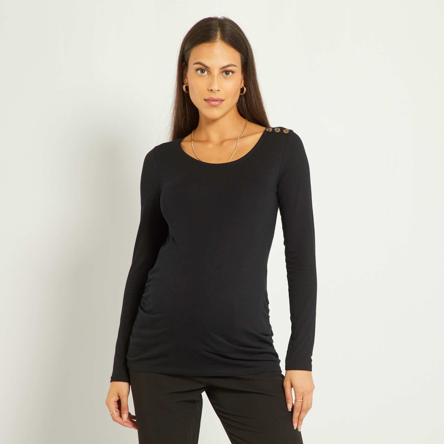 Tee-shirt grossesse basique noir