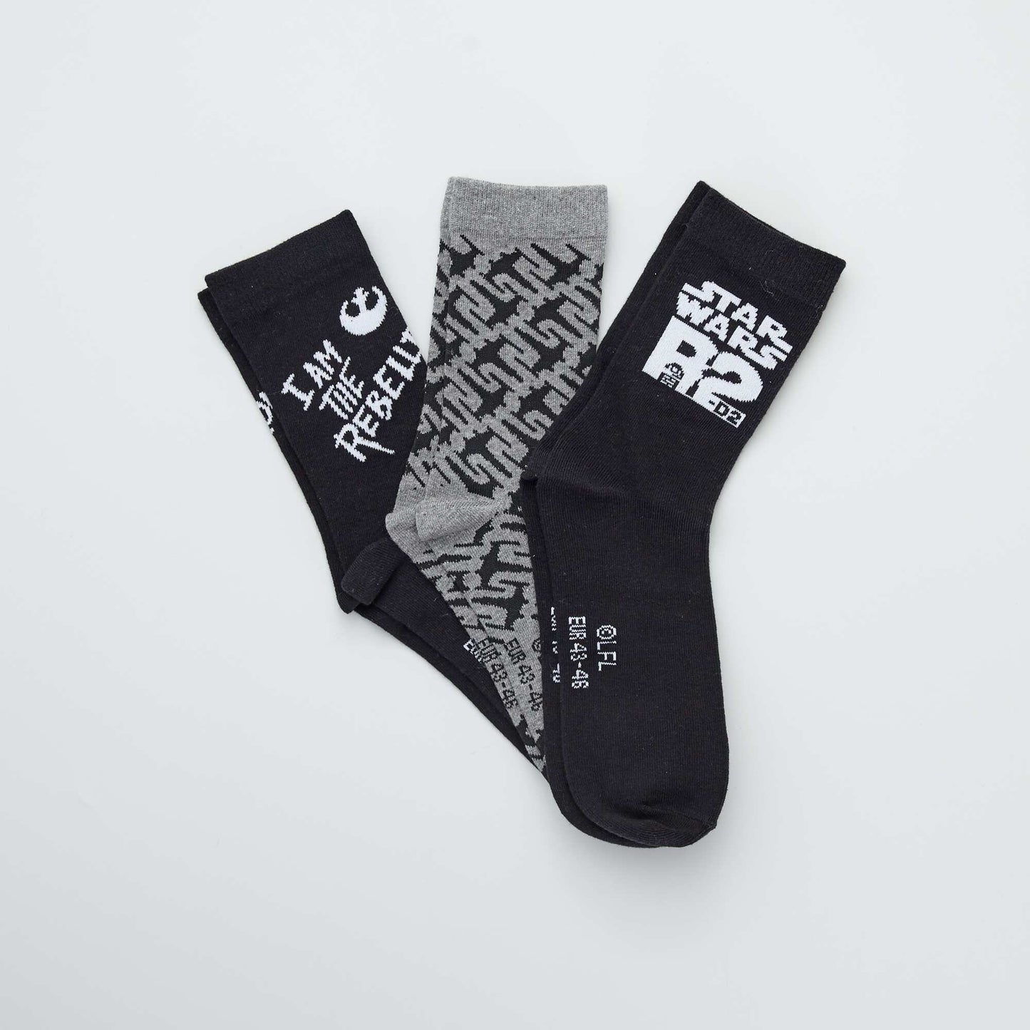 Lot de 3 paires de chaussettes 'Star Wars' BLANC