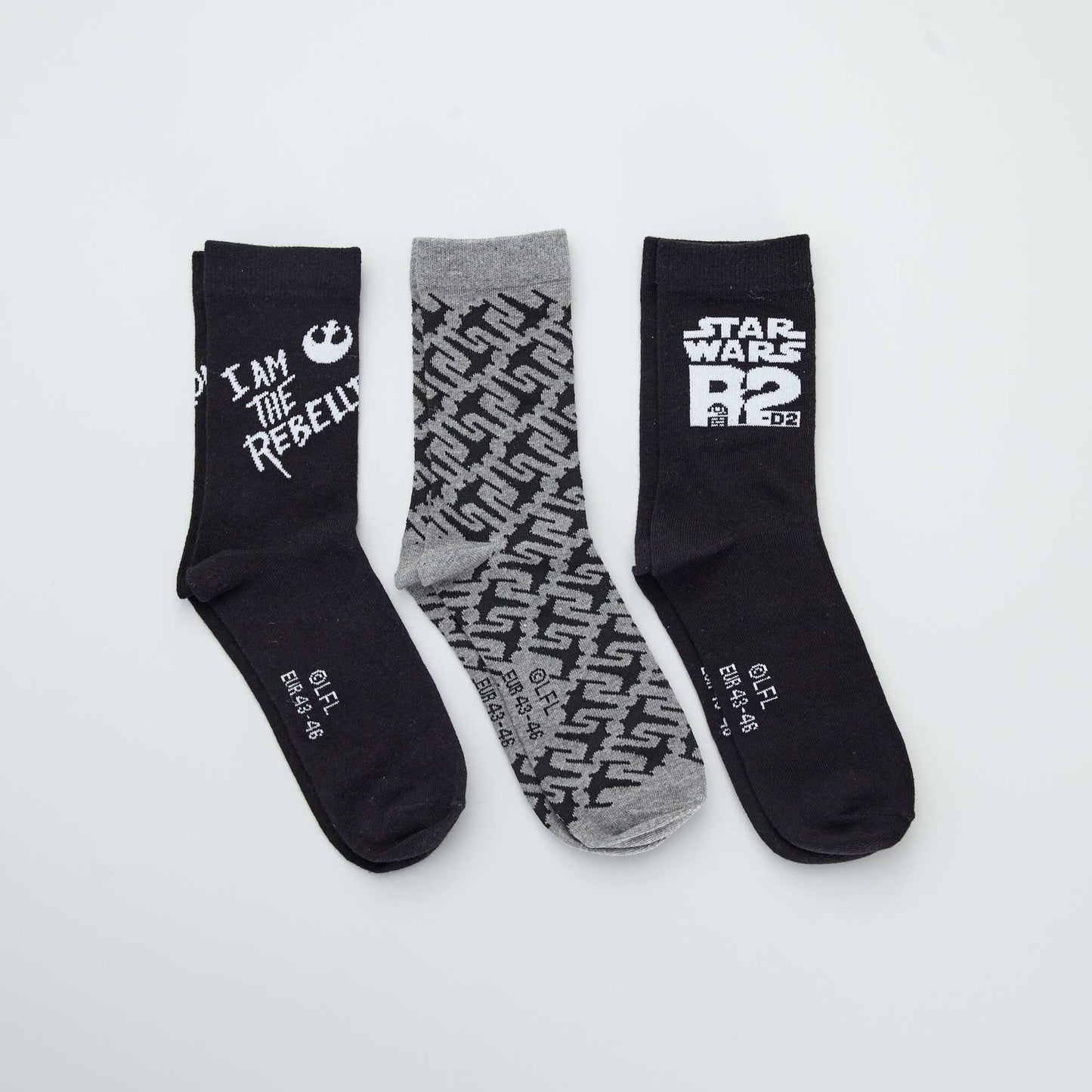 Lot de 3 paires de chaussettes 'Star Wars' BLANC