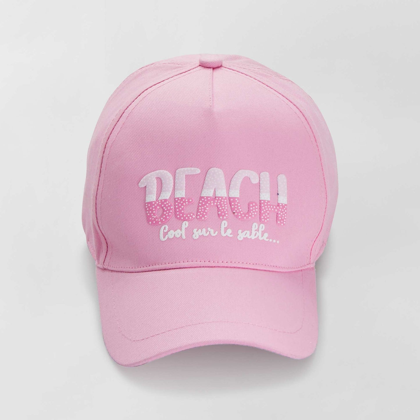 Casquette en toile rose rose