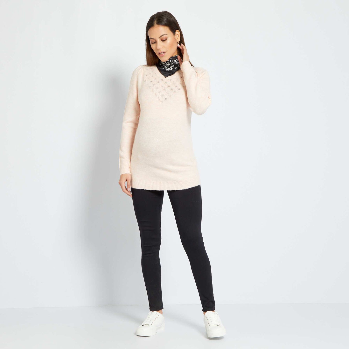 Pull de grossesse Rose