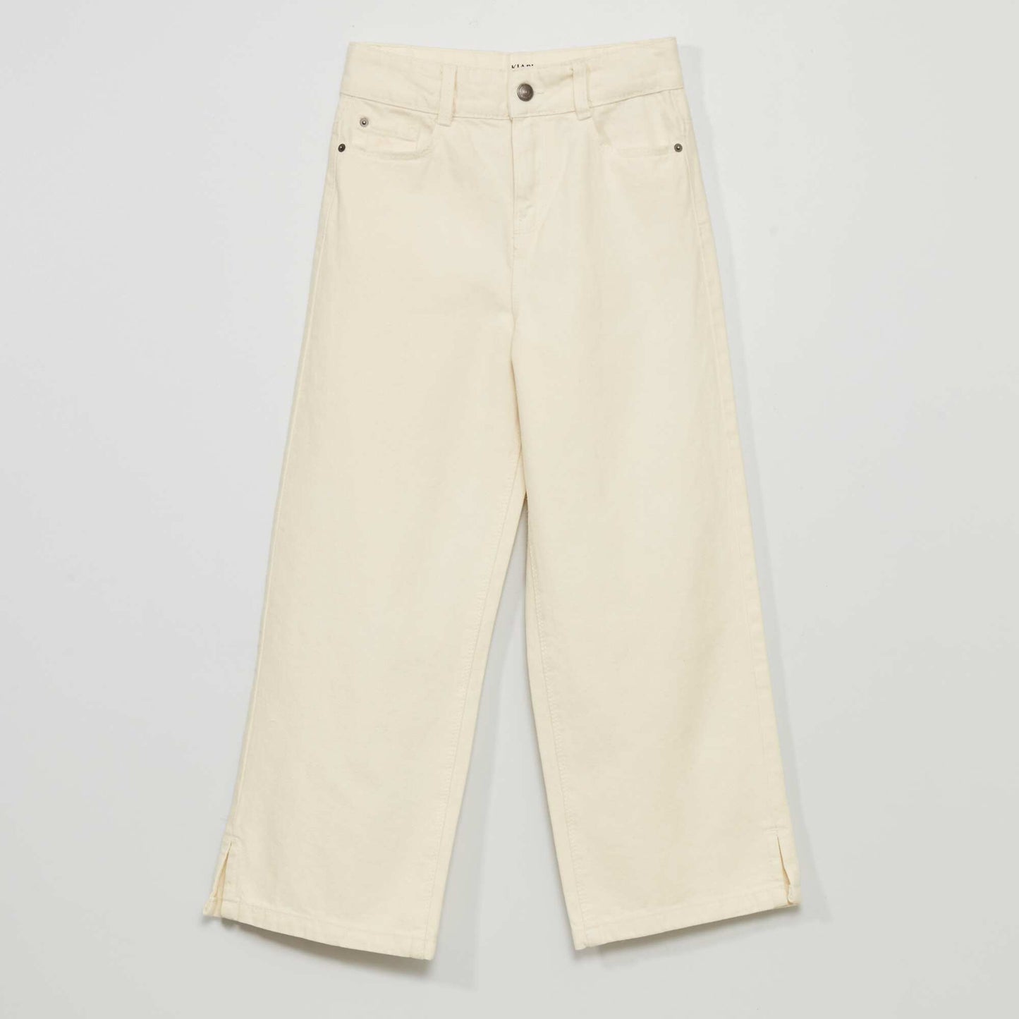 Jean large wide-leg Blanc