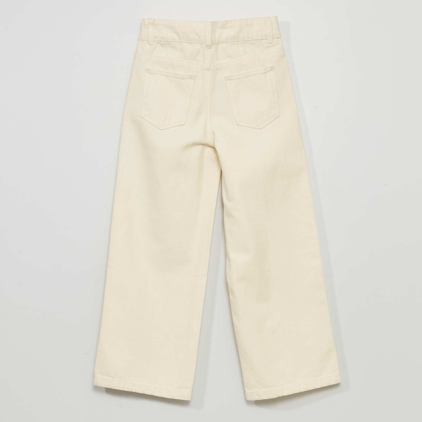 Jean large wide-leg Blanc