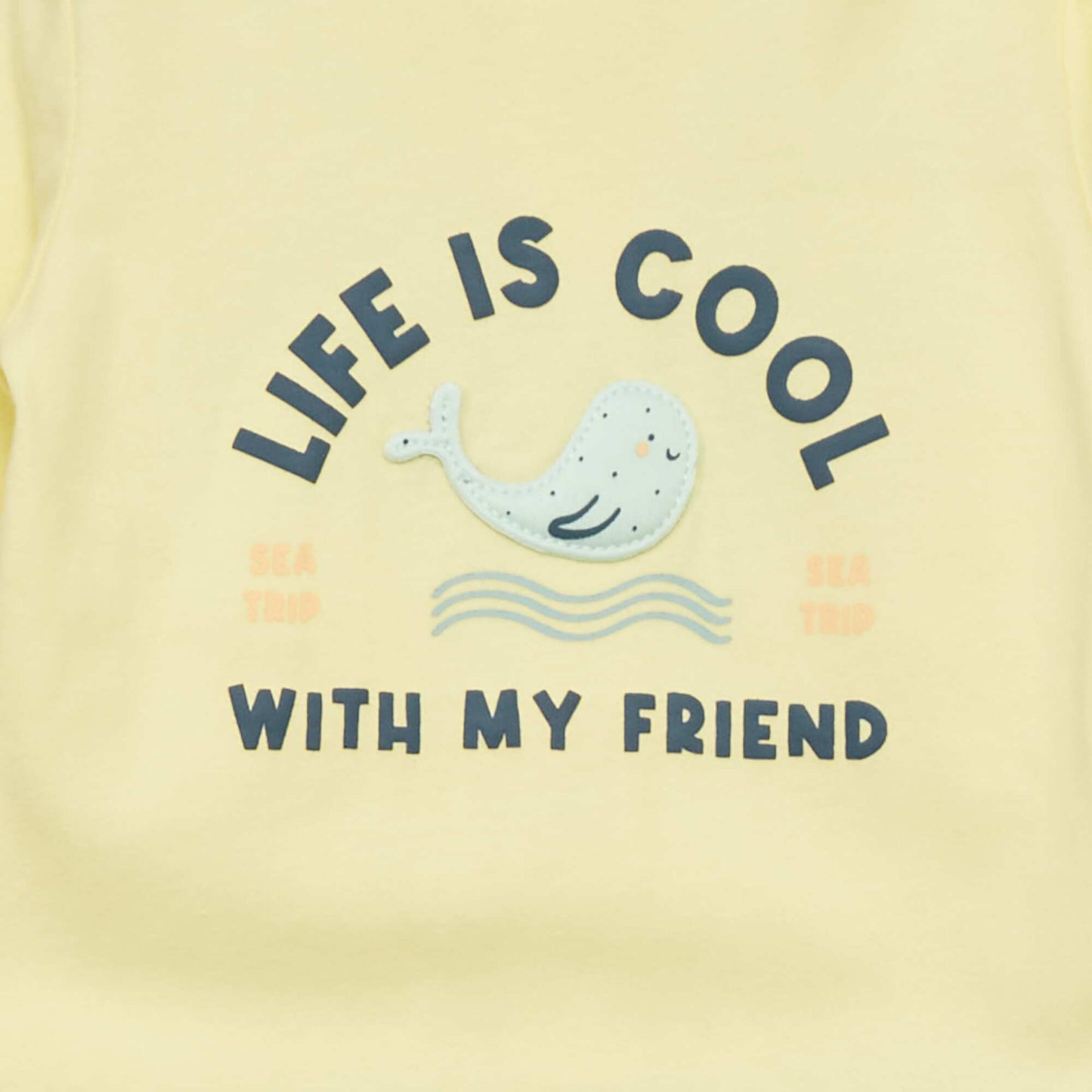 Pyjama en jersey avec imprim Jaune