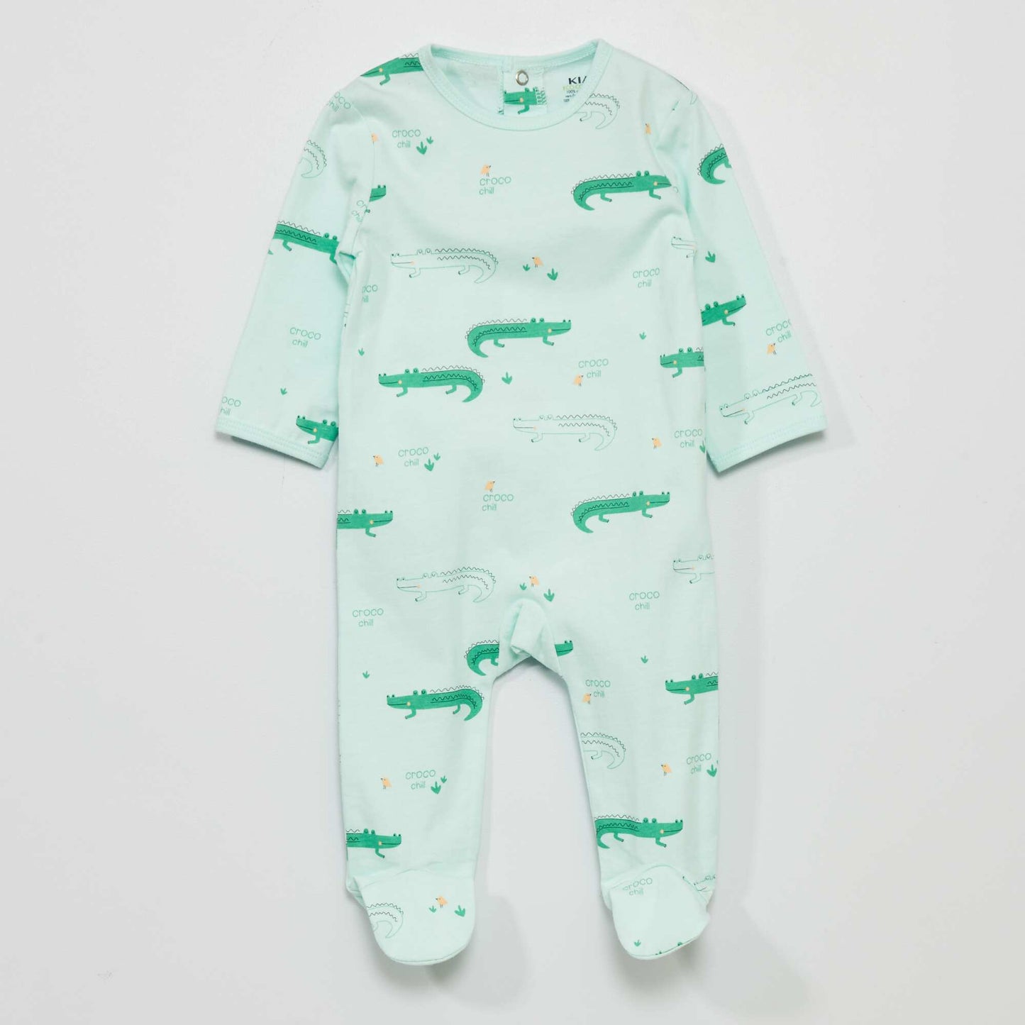 Pyjama en jersey avec imprim Bleu 'croco'