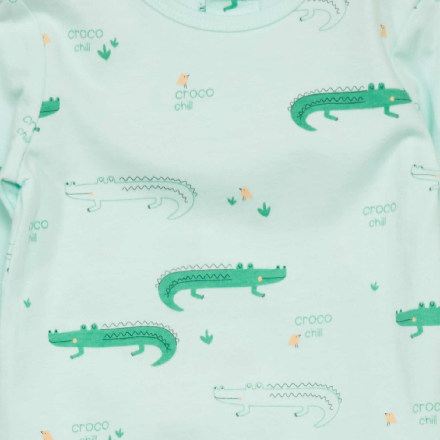 Pyjama en jersey avec imprim Bleu 'croco'