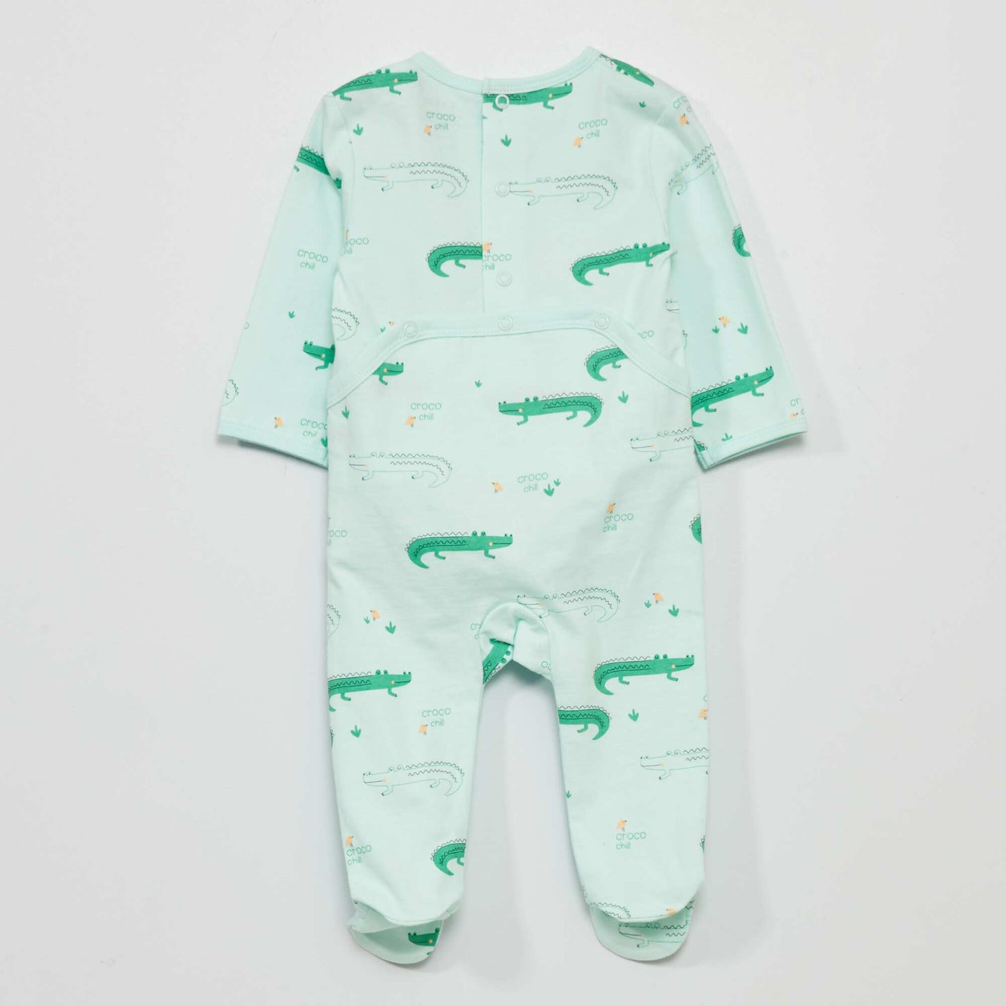 Pyjama en jersey avec imprim Bleu 'croco'