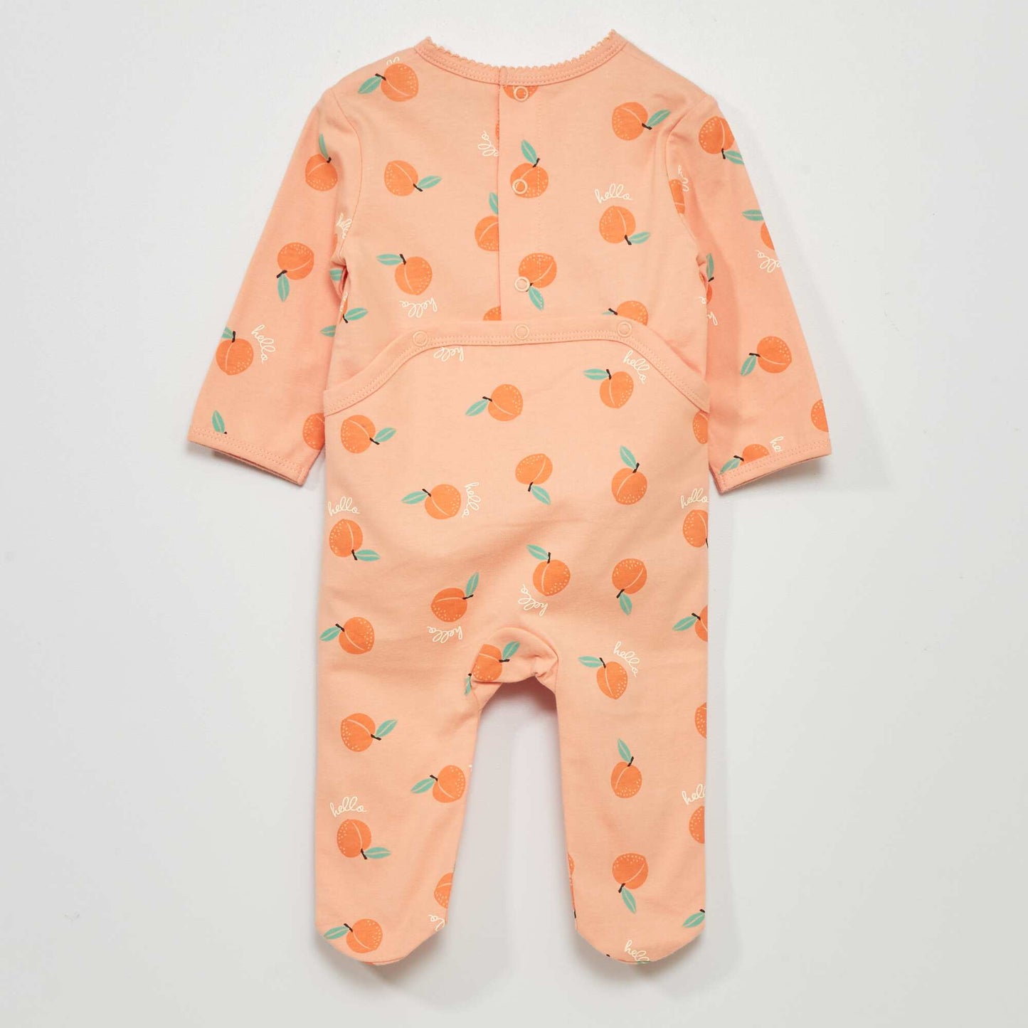 Pyjama en jersey avec imprim Orange 'p che'