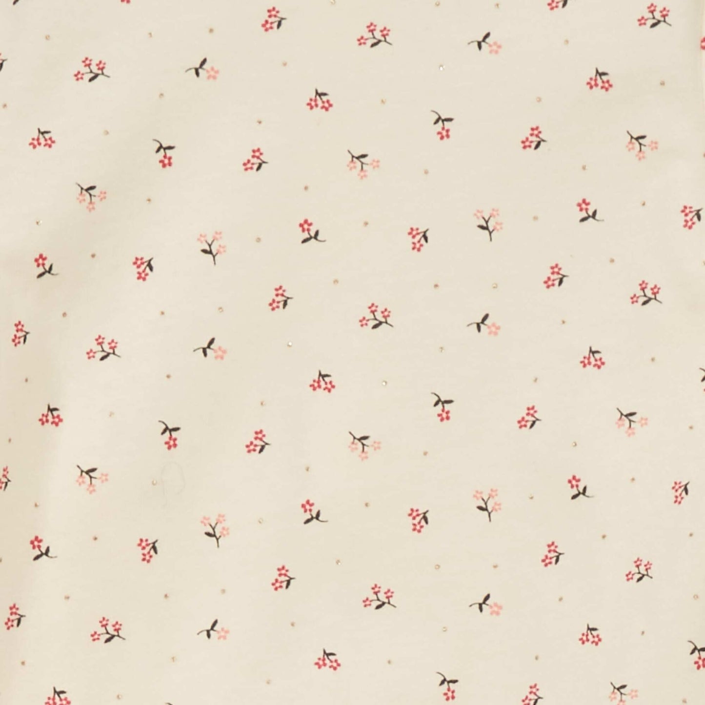 Pyjama en jersey avec imprim Blanc 'fleurs'