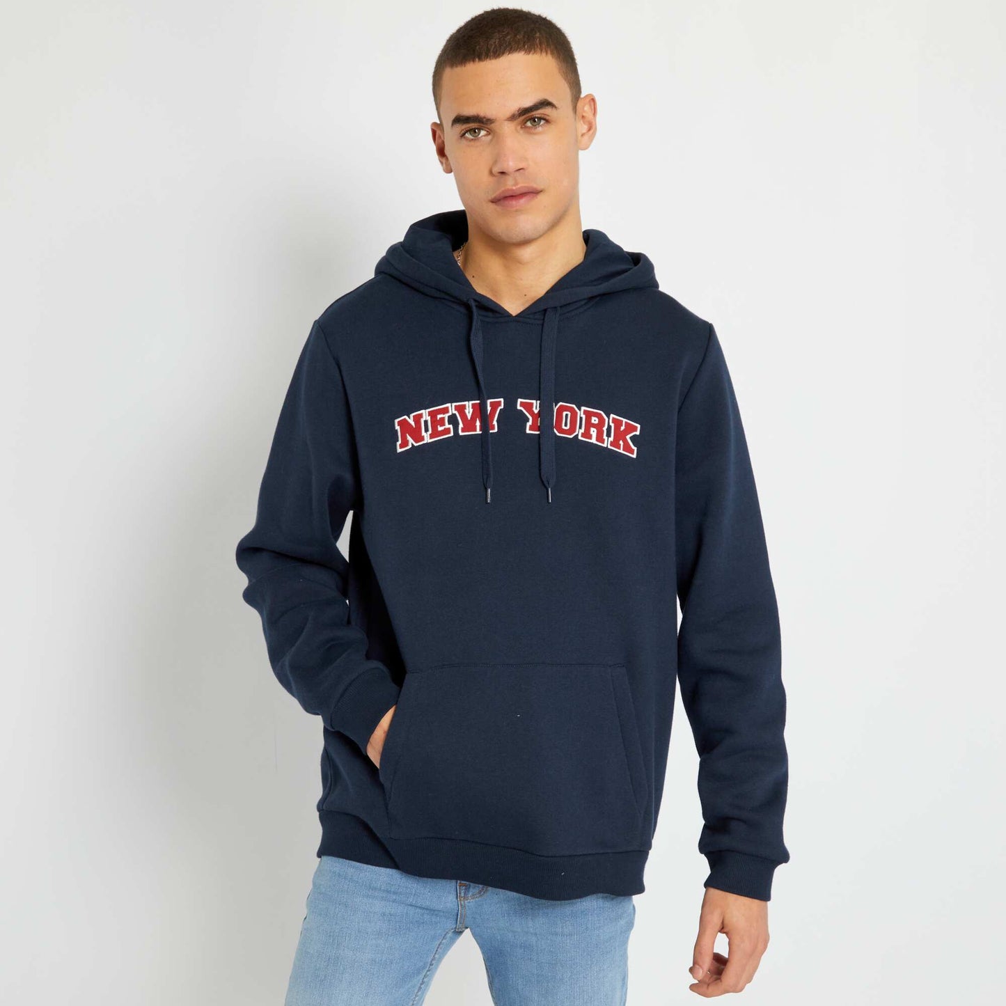 Sweat capuche 'New York' Bleu marine