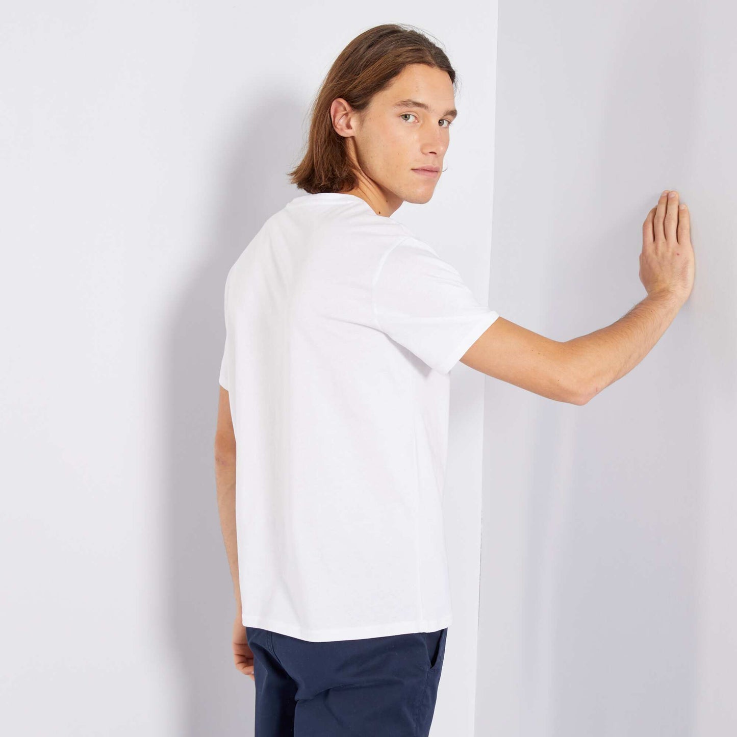 T-shirt en jersey avec imprim Blanc 'manga'