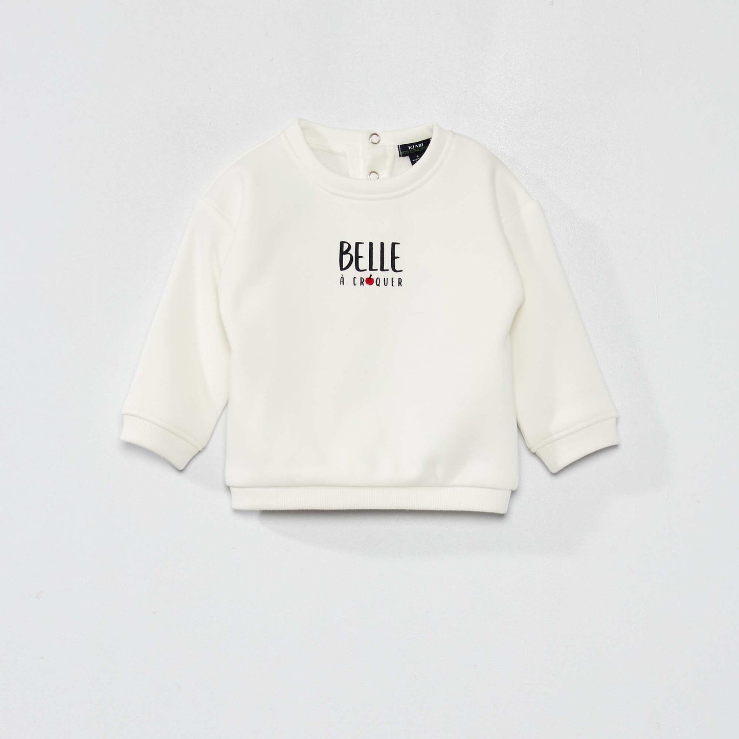 Sweat en molleton 'amies' Blanc