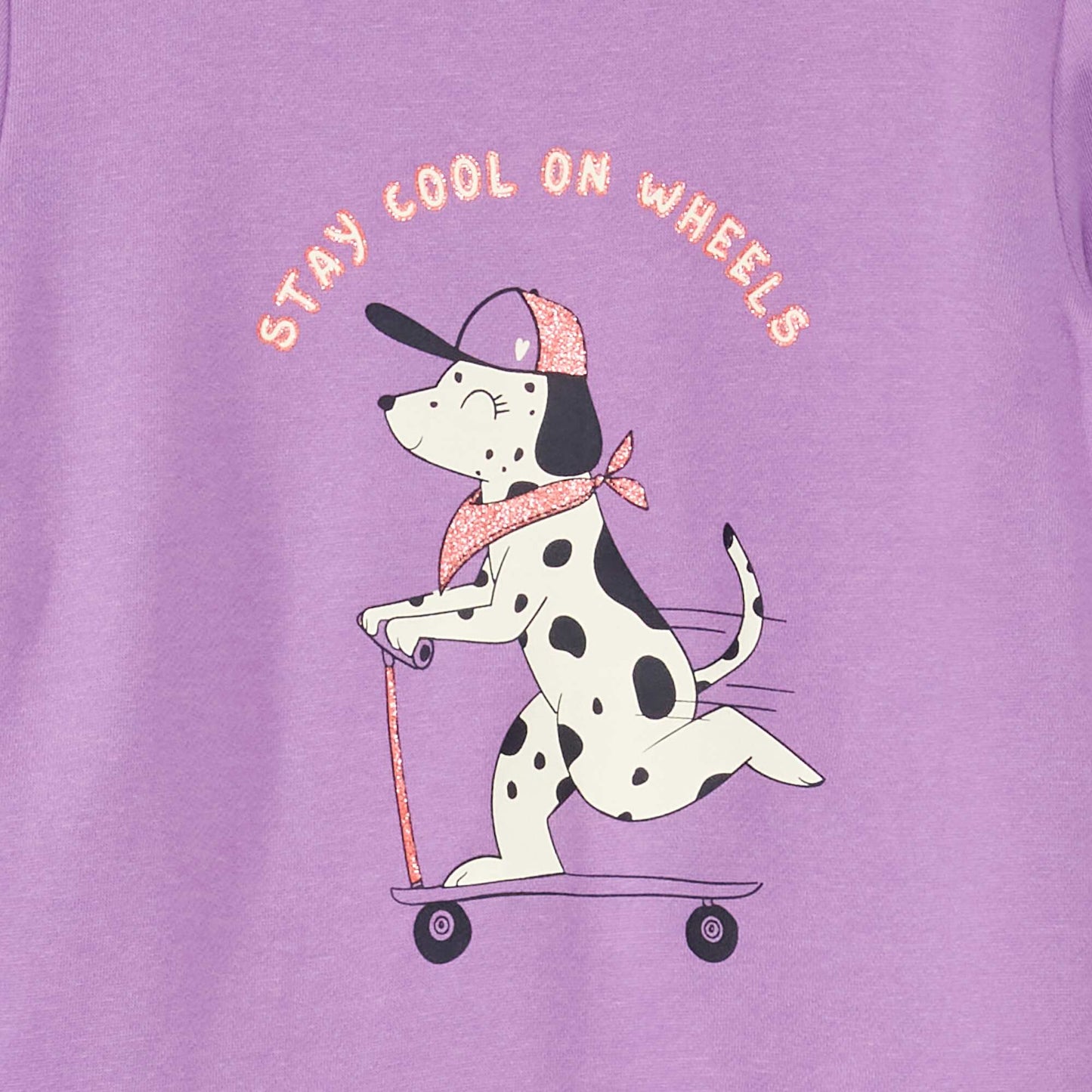 Sweat en molleton avec imprim fantaisie Violet