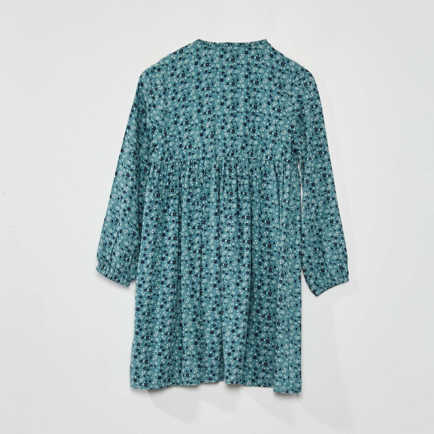 Robe fleurie vas e Bleu vert