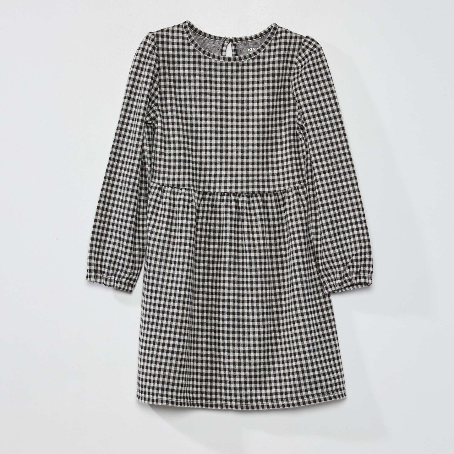 Robe en molleton vichy Noir