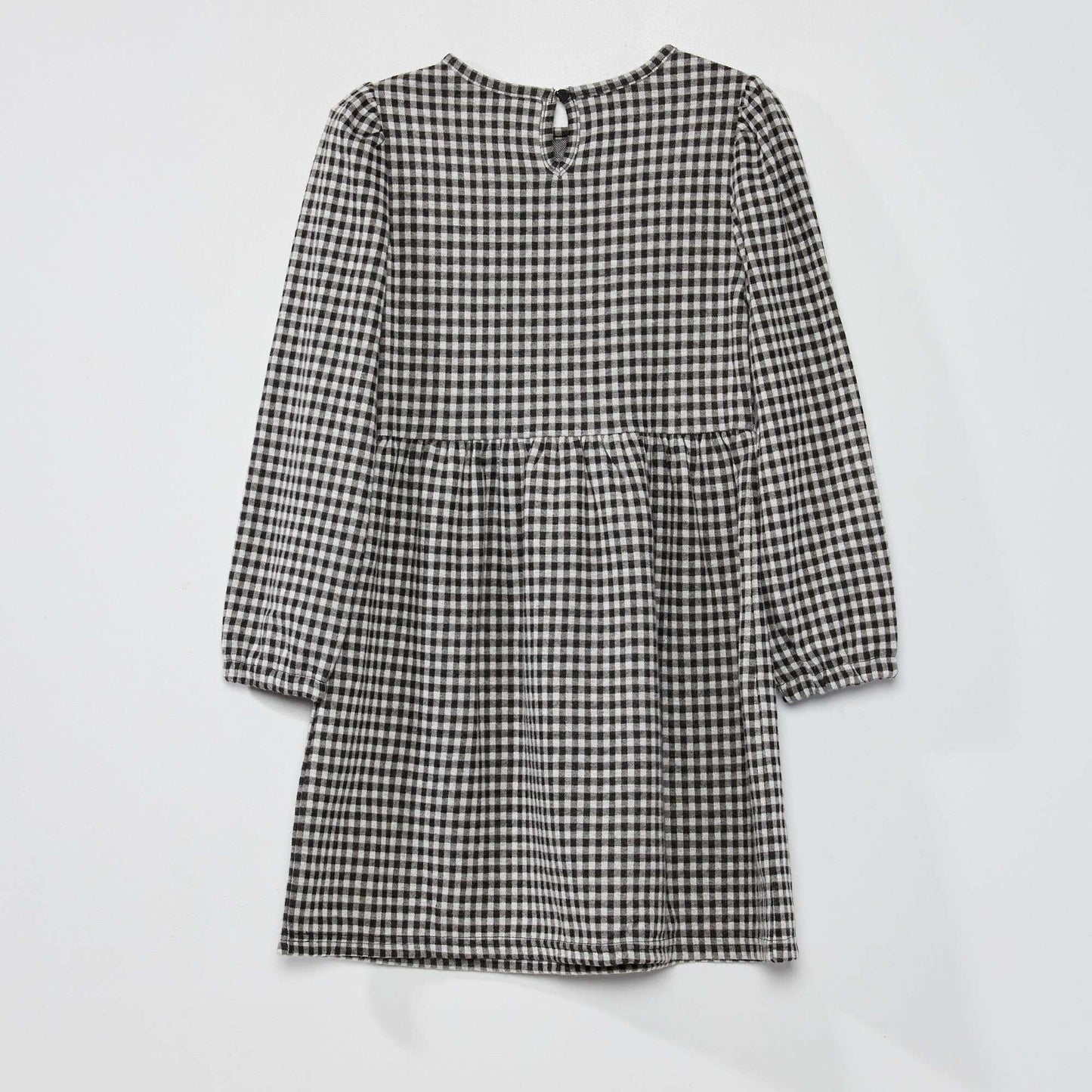 Robe en molleton vichy Noir