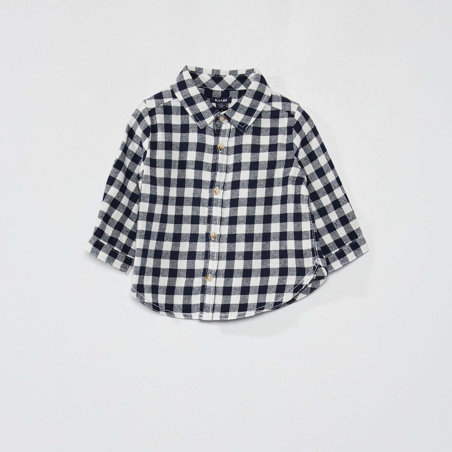 Chemise en flanelle carreaux Bleu
