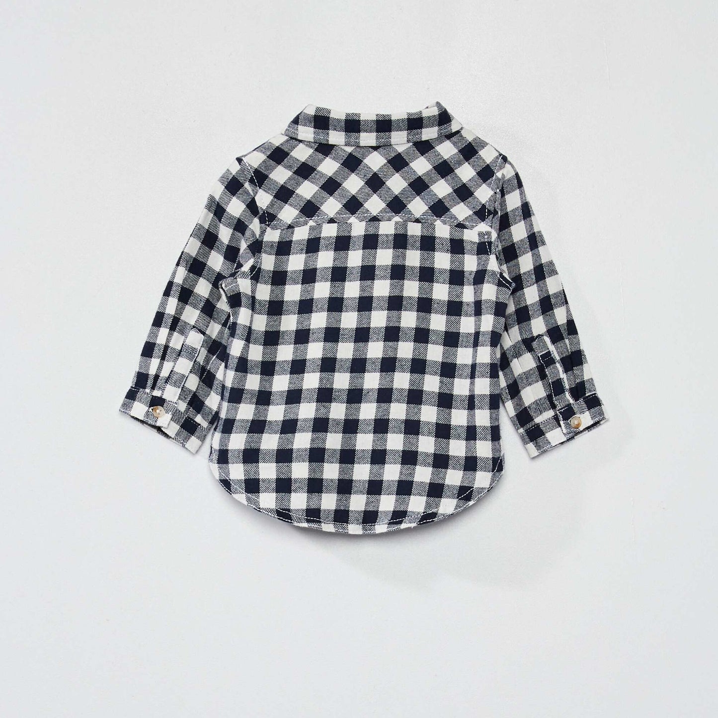 Chemise en flanelle carreaux Bleu
