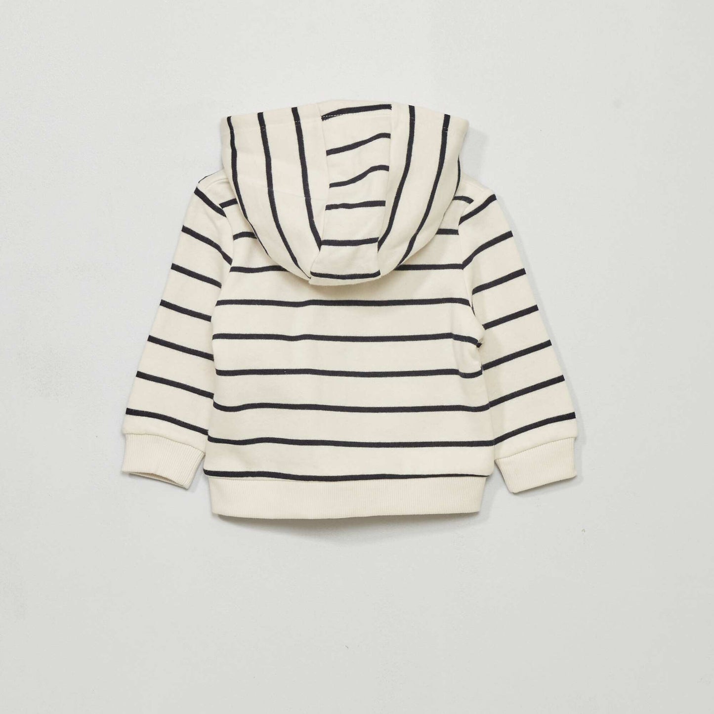 Sweat zipp en molleton Blanc