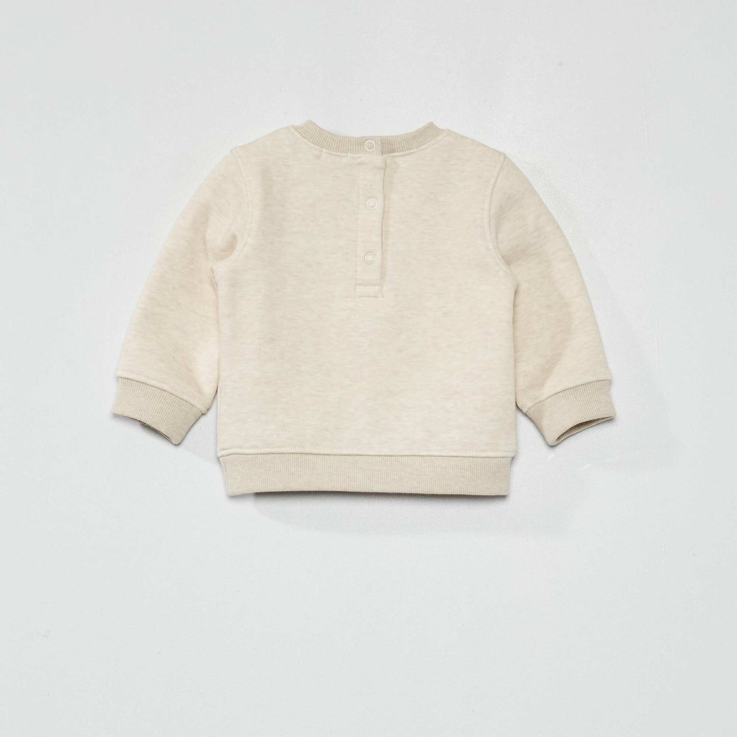 Sweat chin imprim fantaisie Beige