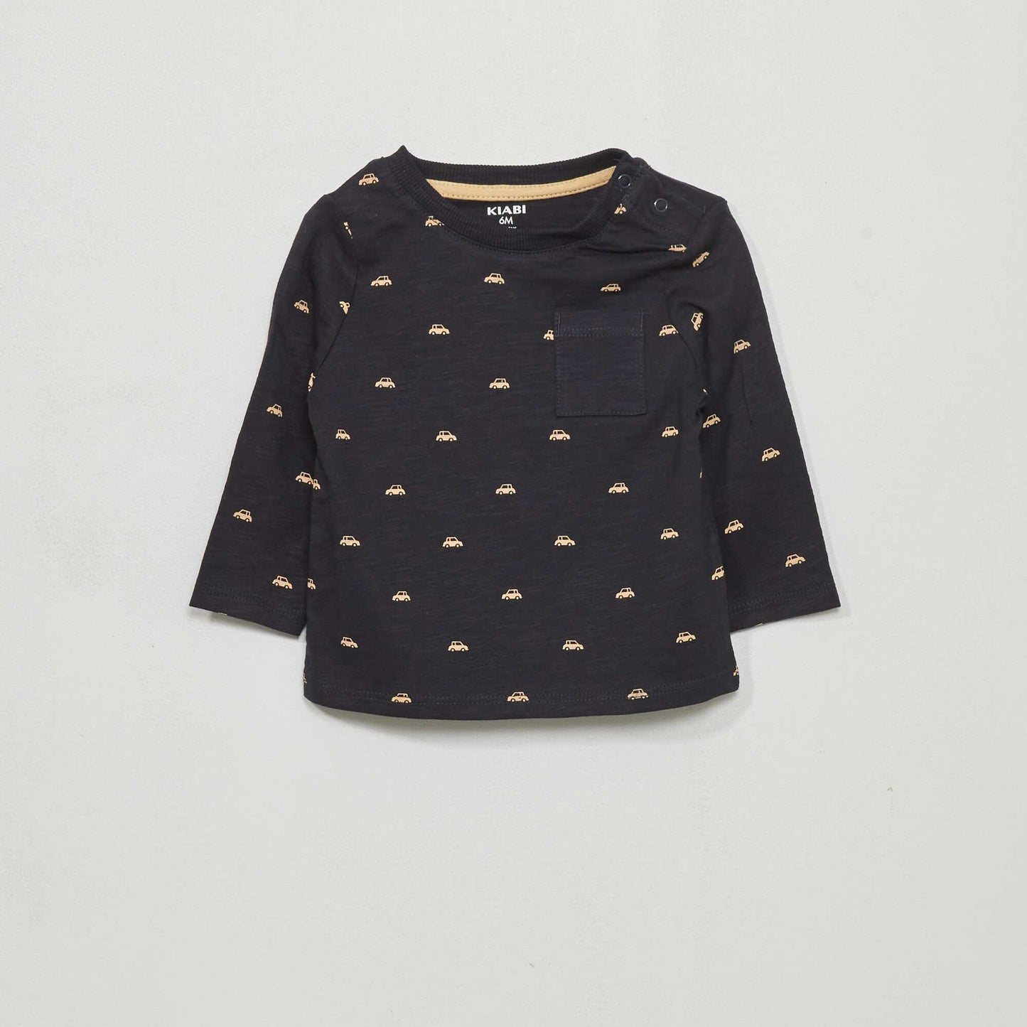 T-shirt en jersey avec imprim Bleu marine